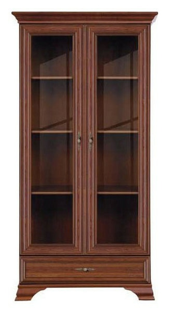 Фото Шкаф-витрина Кентаки S132-REG2W1S BRW_00008053 - интернет-магазин МегаТерем в Москве