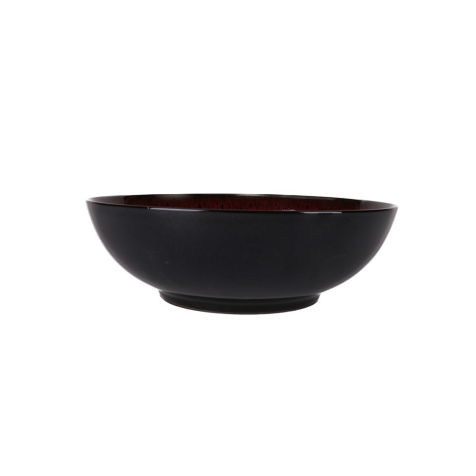 Фото Чаша E742-b-04167/8.5, 22 см, керамика, red &amp; black, ROOMERS TABLEWARE - интернет-магазин МегаТерем в Москве
