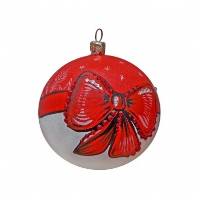 Фото Новогодний шар Сказочный шарм с кристаллами Swarovski (4008) - интернет-магазин МегаТерем в Москве