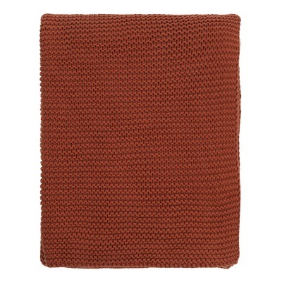 Плед из хлопка жемчужной вя...