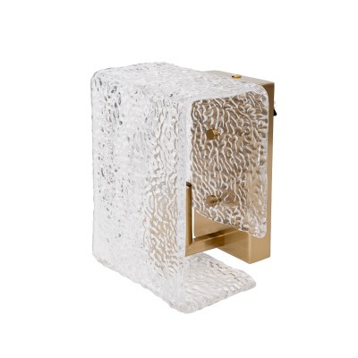 Бра латунь, стекло прозр. 2...