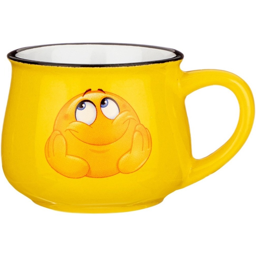Фото Кружка коллекция веселый смайлик 166 мл 7*6 см Lefard (155-660) - интернет-магазин МегаТерем в Москве