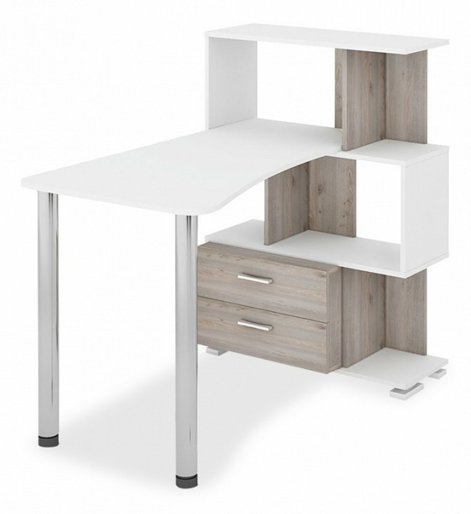 Фото Стол компьютерный Домино СЛ-5-3СТ-2+БЯ MER_SL-5-3ST-2_BYA_BENBEN - интернет-магазин МегаТерем в Москве