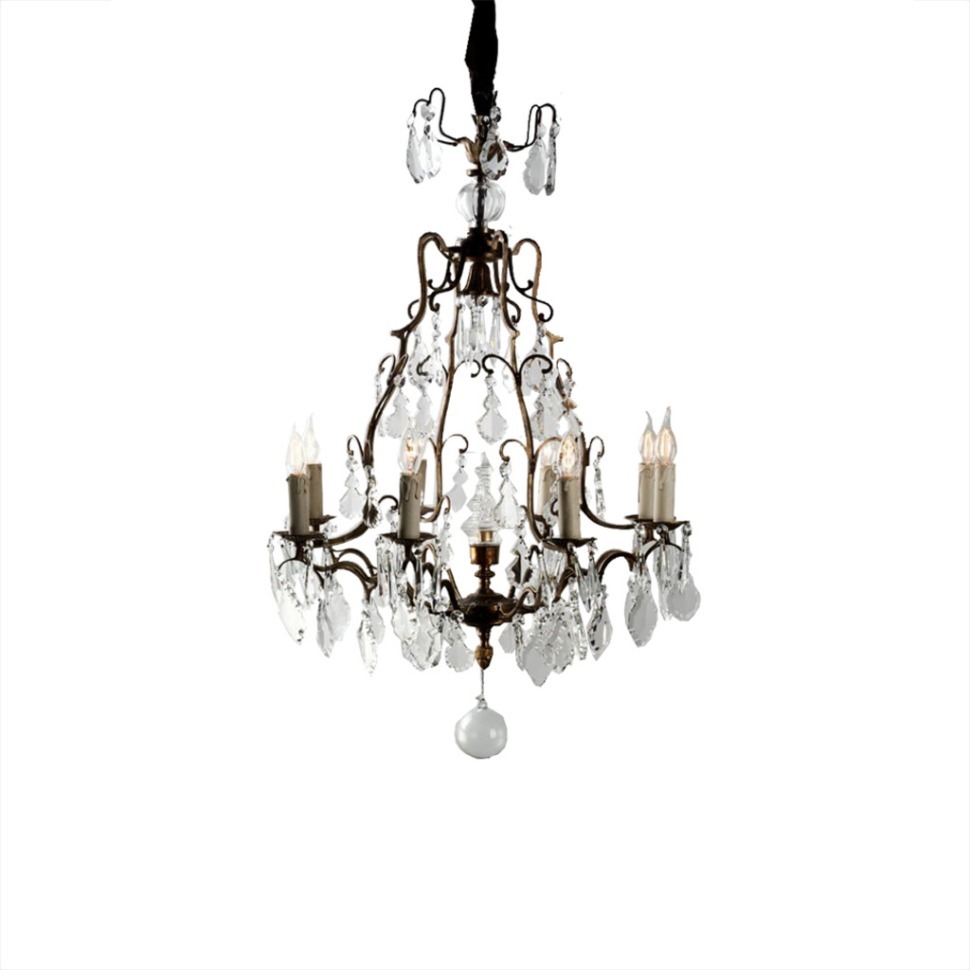 Фото Люстра СhandelierAdele, бронза, стекло, gold/white, ROOMERS FURNITURE - интернет-магазин МегаТерем в Москве