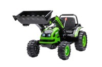 Детский электромобиль трактор с ковшом и пультом управления (зеленый, 2WD, EVA) (HL389-LUX-GREEN)