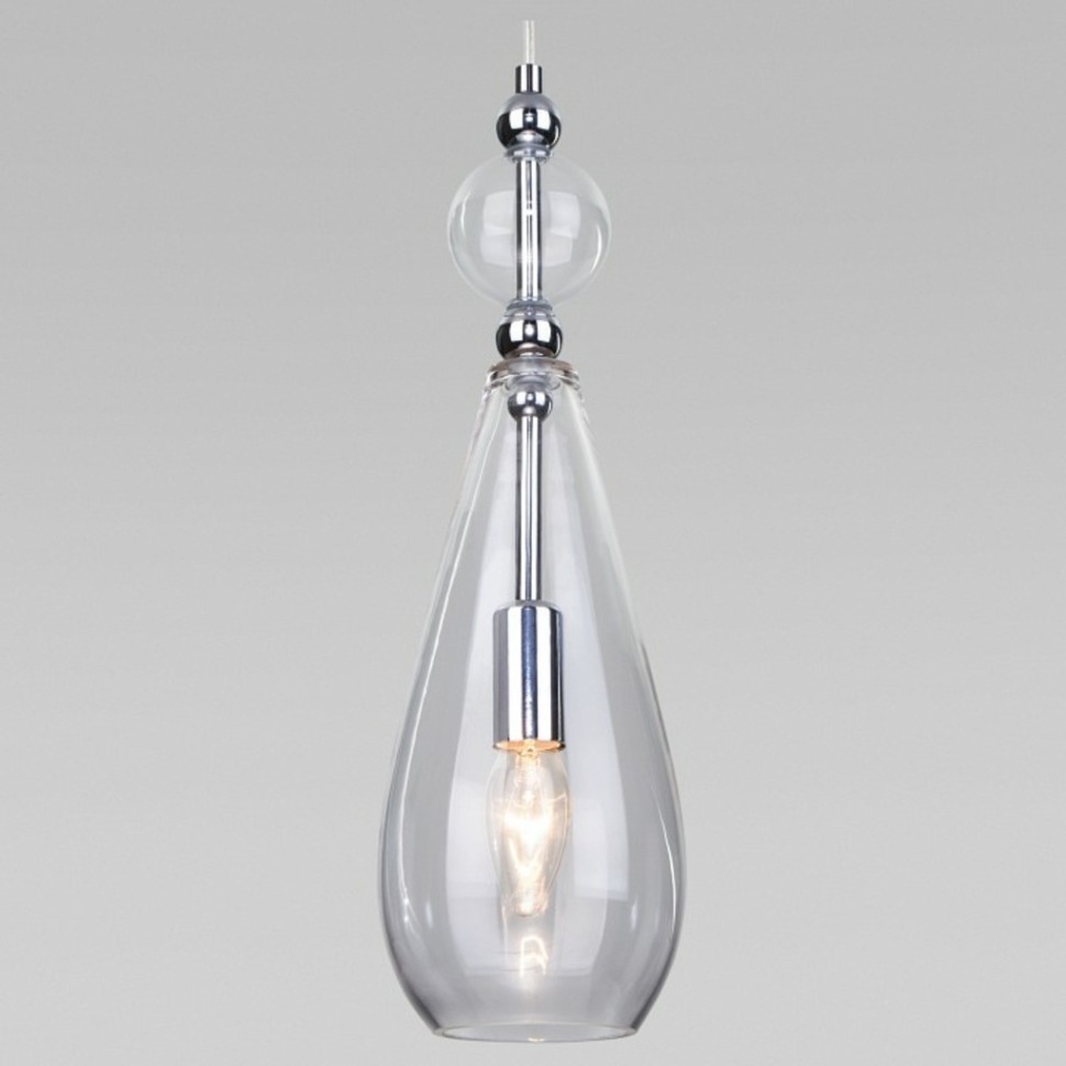 Фото Подвесной светильник Eurosvet Ilario 50202/1 прозрачный EV_a051704 - интернет-магазин МегаТерем в Москве