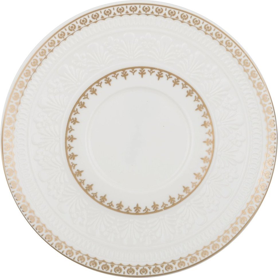 Фото Блюдце 18,5см для чайной пары Lefard  (760-459-1) Посуда для сервировки стола из тонкостенного упрочненного фарфора. Прошла сертификацию. Безопасна для контакта с пищевыми продкутами. Отличный подарок. Не использовать в микроволновой печи, не рекомендуется мыть в посудомоечной машине.- интернет-магазин МегаТерем в Москве