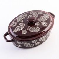 Кастрюля керамическая с крышкой LORAINE (60368)