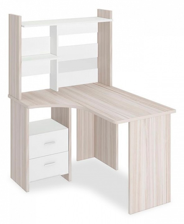 Фото Стол компьютерный Домино Lite СКЛ-Угл120+НКЛ-100 КБЕ ЛЕВ MER_SKL-Ugl120_NKL-100_KBE_LEV - интернет-магазин МегаТерем в Москве