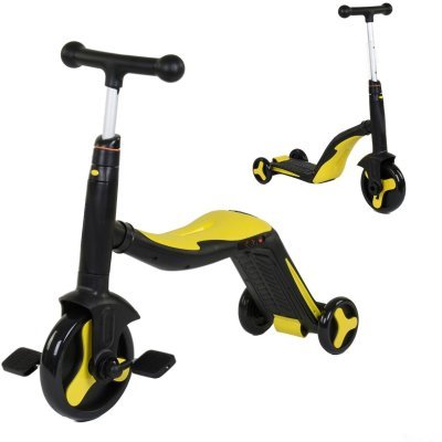 Детский самокат-беговел с м...