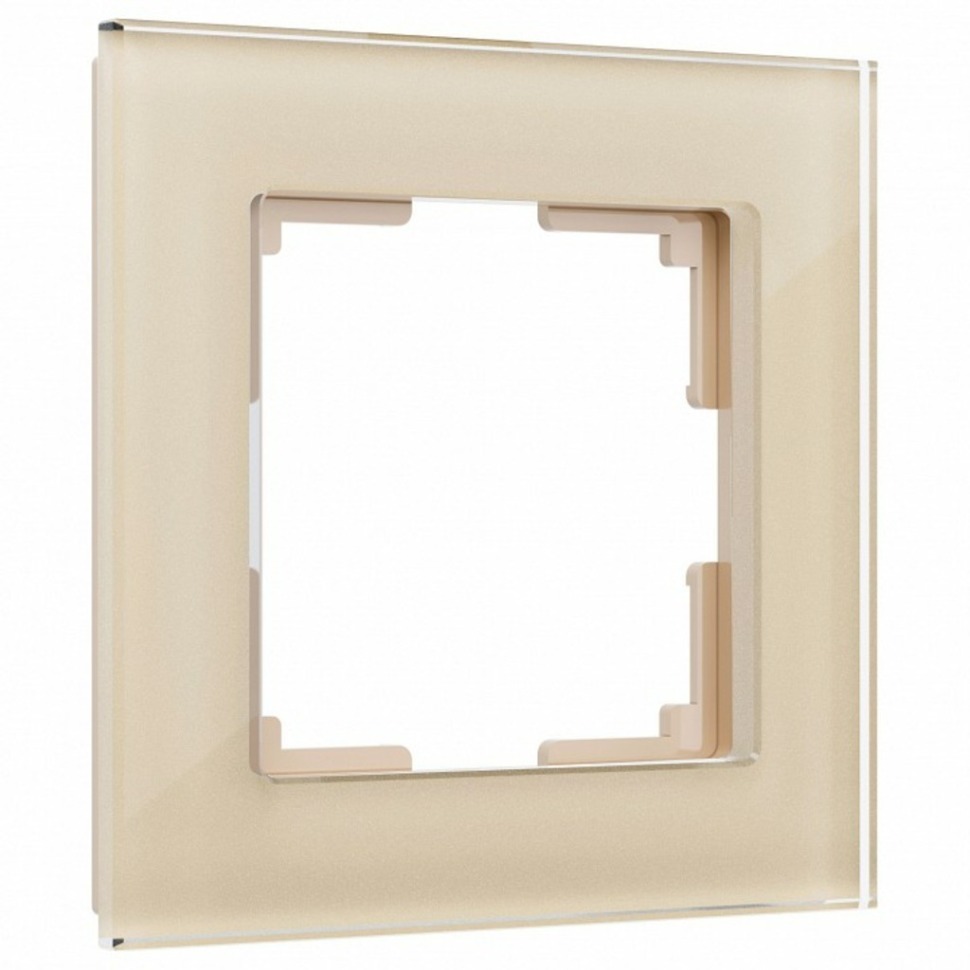 Фото Рамка на 1 пост Werkel Favorit (шампань) W0011111 WRK_a050793 - интернет-магазин МегаТерем в Москве