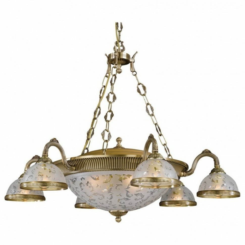 Фото Подвесная люстра Reccagni Angelo 6202 L 6202/6+4 RA_L_6202_6_4 - интернет-магазин МегаТерем в Москве