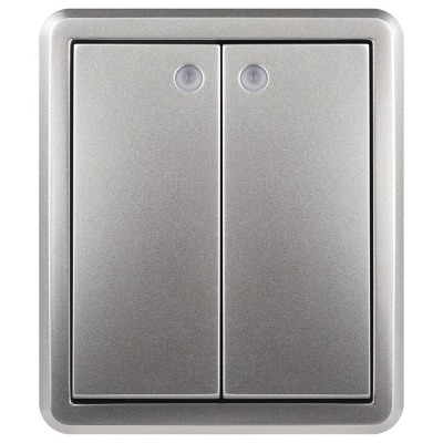 Выключатель двухклавишный с...