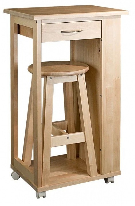 Фото Тумба с табуретом Мебелик ML_4630216191337 - интернет-магазин МегаТерем в Москве