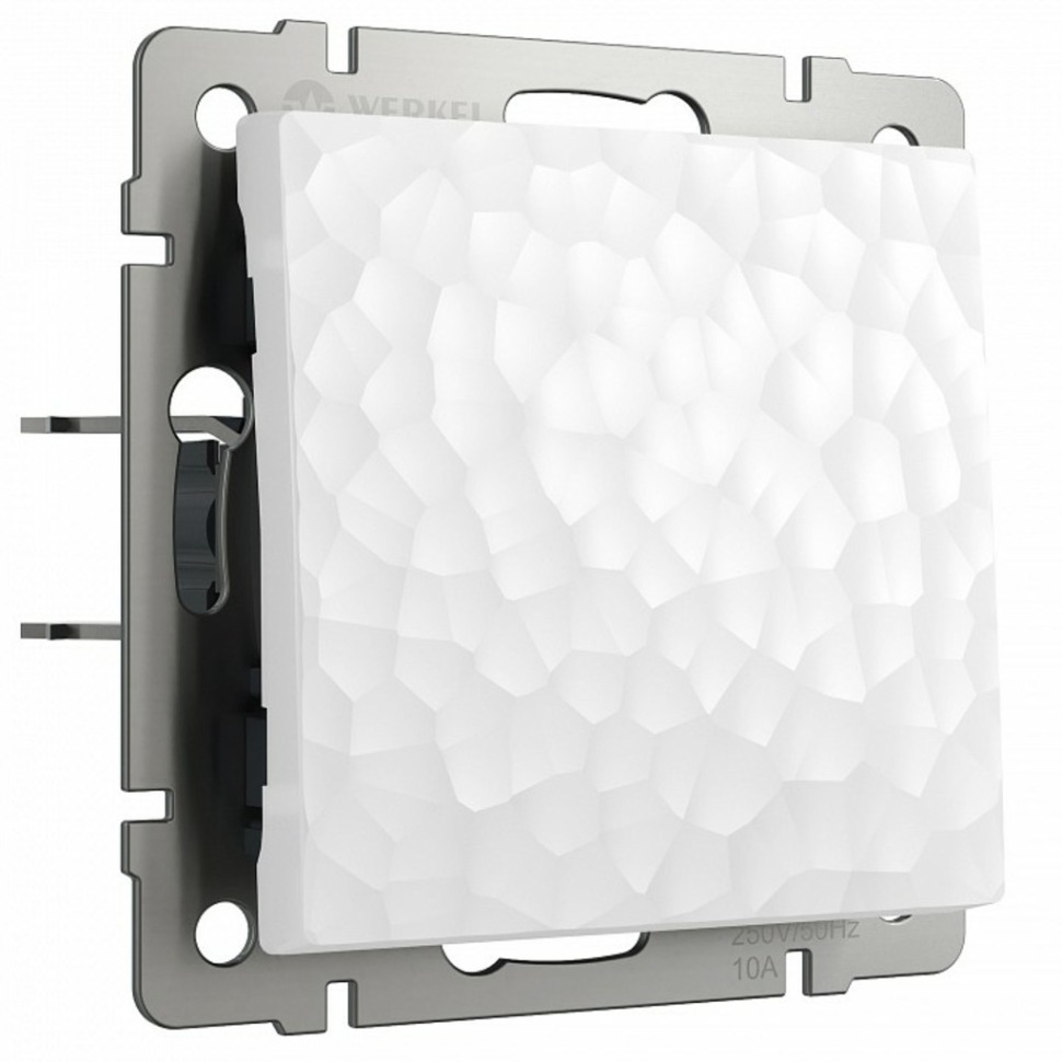 Фото Выключатель одноклавишный без рамки Werkel Hammer белый W1210001 WRK_a052026 - интернет-магазин МегаТерем в Москве