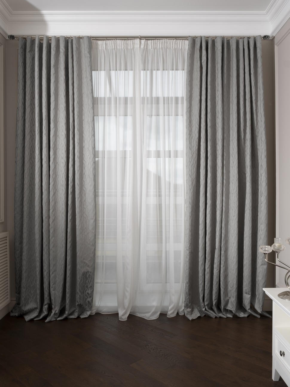 Фото Портьера Mesh голубой 275*260 (TT-00016720) - интернет-магазин МегаТерем в Москве