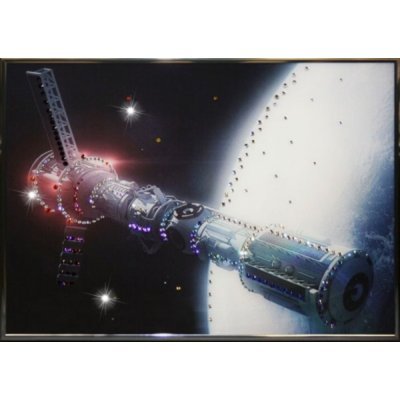 Картина В космосе с кристаллами Swarovski (1338)