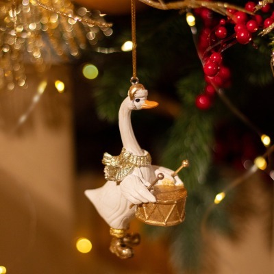 Елочное украшение гусь 7х4х...