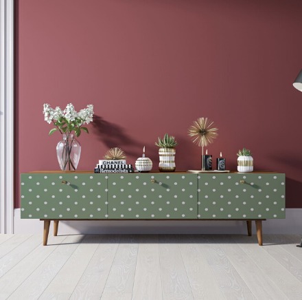 Фото Комод Berber с ящиками низкий под TV принт 12 арт BB19/Print_12-ET - интернет-магазин МегаТерем в Москве