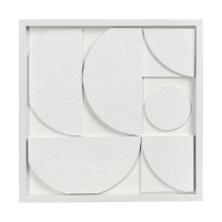 Панно декоративное с эффектом 3d minimalism, с белой рамой, 40х40 см (77478)