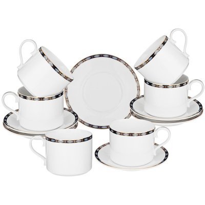 Чайный набор lefard "glamour" на 6 пер.12 пр. 300 мл синий (590-464) 