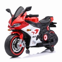 Детский электромотоцикл Ducati (12V, EVA, ручка газа, спидометр) (FT-821-RED-WHITE)