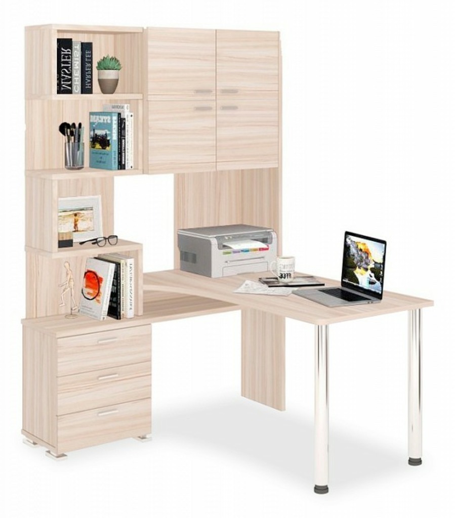 Фото Стол компьютерный Домино СР-500М/140 MER_SR-500M-140-K-LEV - интернет-магазин МегаТерем в Москве