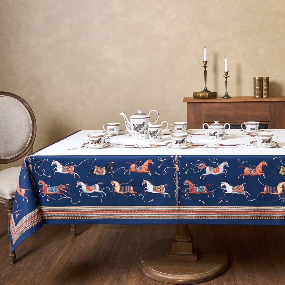 Фото Скатерть passage 140х300см ,белый,100% хлопок с пропиткой,твил Lefard (850-759-22) - интернет-магазин МегаТерем в Москве