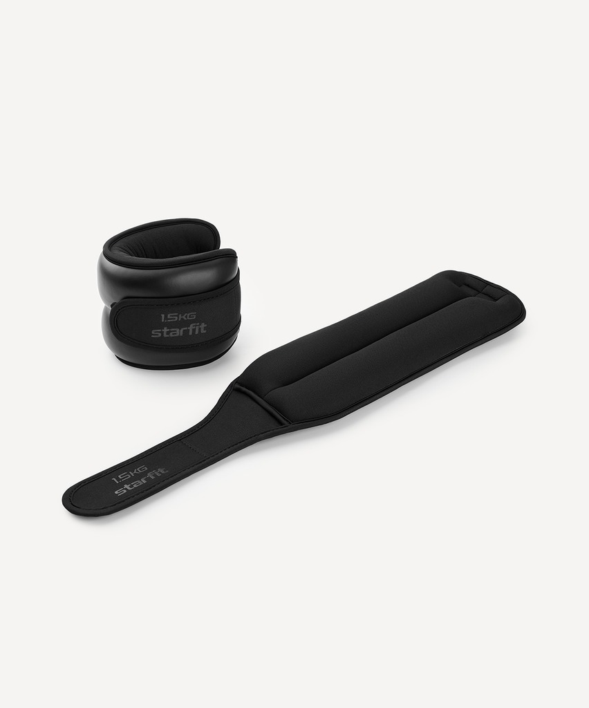 Фото Утяжелители STARFIT WT-701, 1,5 кг, черный (2119093) - интернет-магазин МегаТерем в Москве