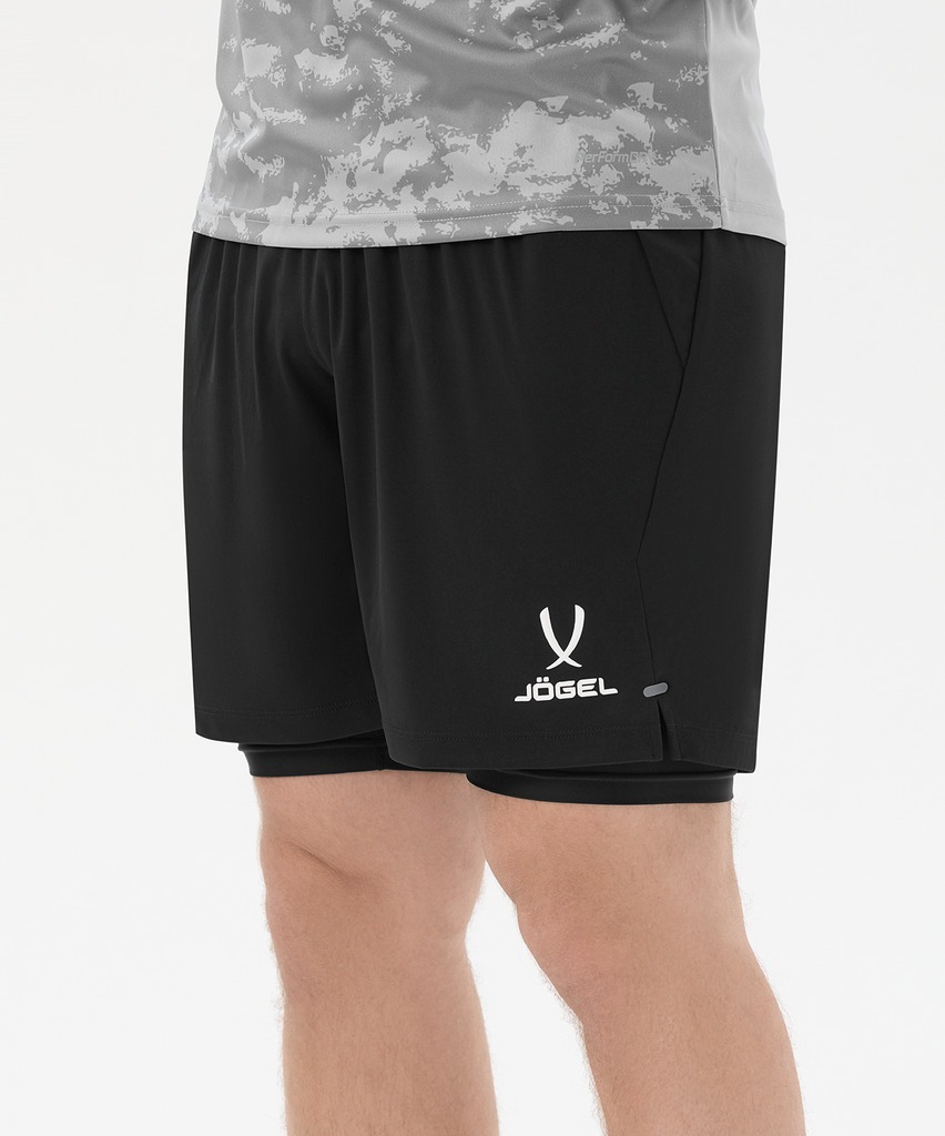 Фото Шорты вратарские с защитой JOGEL ScalePad Goalkeeper Shorts, черный (2119438) - интернет-магазин МегаТерем в Москве