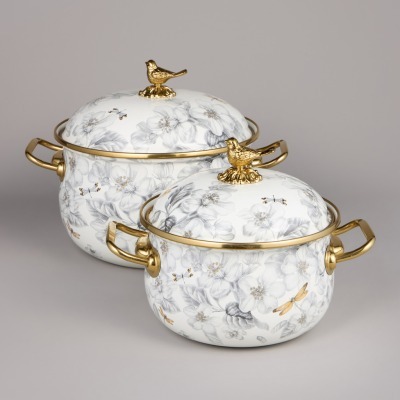 Набор кастрюль agness эмали...