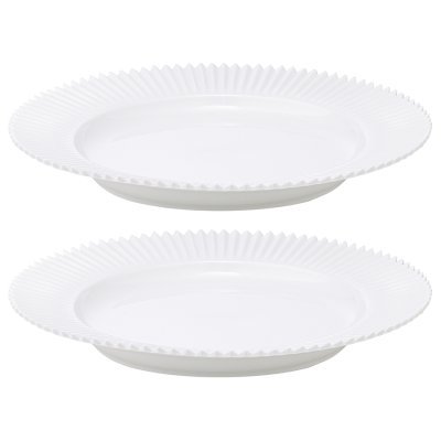 Набор из двух тарелок белого цвета из коллекции edge, 26 см (75178)