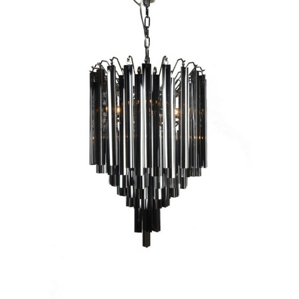 Фото Люстра MD3327-4SM, металл, стекло, Nickel, ROOMERS FURNITURE - интернет-магазин МегаТерем в Москве