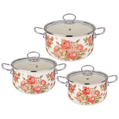 Набор кастрюль agness эмали...