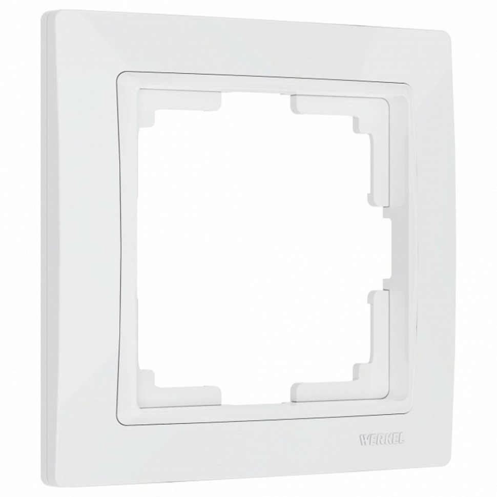 Фото Рамка на 1 пост Werkel Snabb basic (белый) W0012001 WRK_a051303 - интернет-магазин МегаТерем в Москве