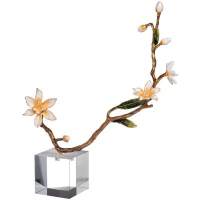 Декор настольный "Ветви с розовыми цветами" 26*8*24см (TT-00006802)