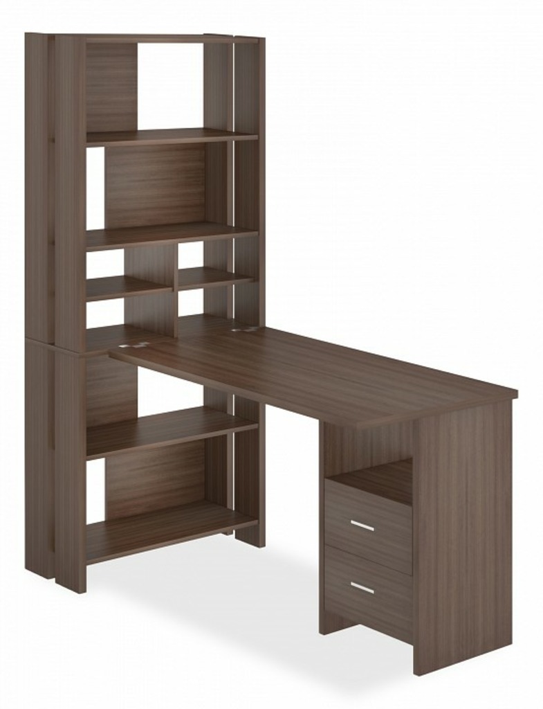 Фото Стол компьютерный Домино Лайт СТЛ-ОВХ+С120Прям MER_STL-OVH-S120Pryam_SH - интернет-магазин МегаТерем в Москве