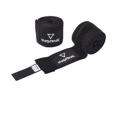 Бинт боксеркий INSANE CRUSHER, хлопок, черный, 3,5 м (2114223)