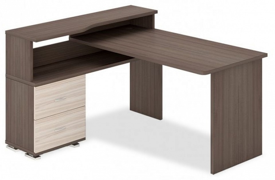 Фото Стол письменный Домино СР-620/160 C MER_SR-620-160-C-SHKSH-CH-LEV - интернет-магазин МегаТерем в Москве