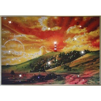 Картина На краю Земли с кристаллами Swarovski (1219)