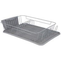 Сушилка для посуды серая 42,5*30,5*10 см (кор-6шт) Agness (917-102)