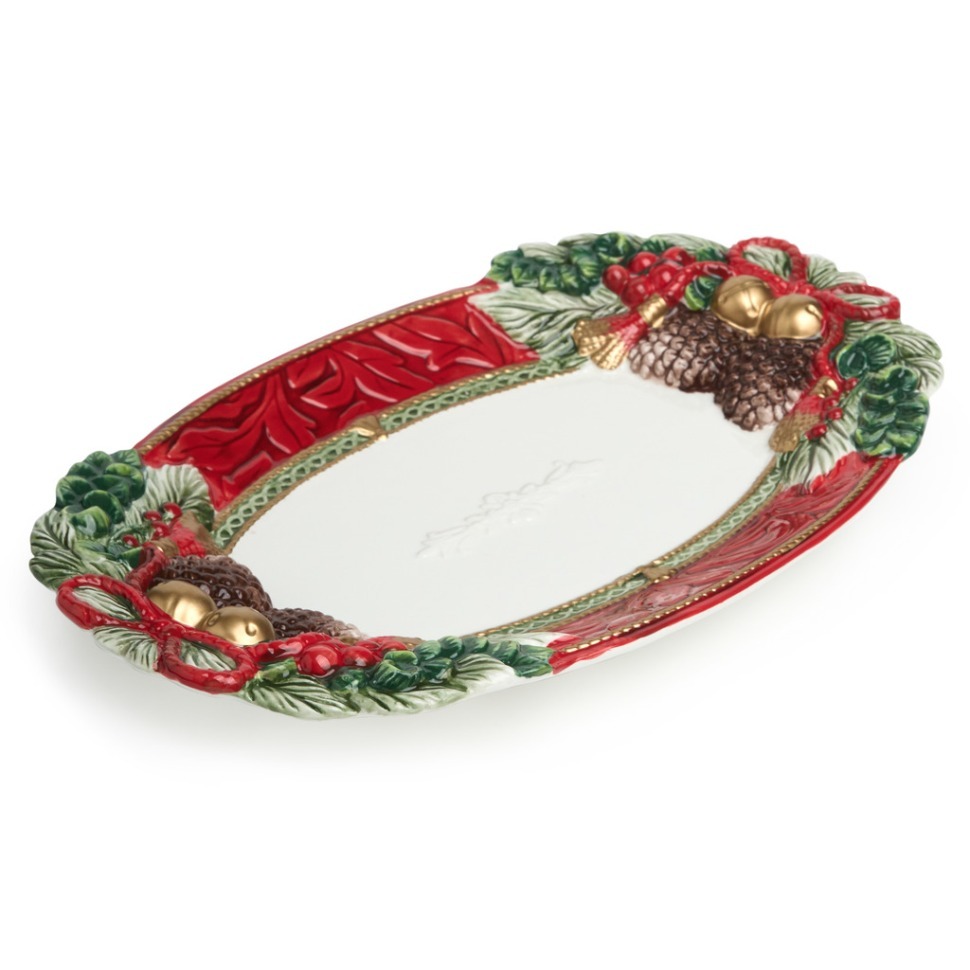 Фото Блюдо lefard шишки овальное 34*20,5*4 см (59-727)  - интернет-магазин МегаТерем в Москве