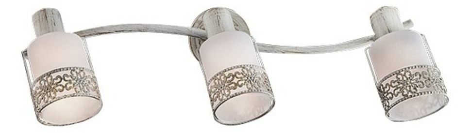 Фото Спот Eurosvet Silvia 20025/3 белый с золотом EV_71469 - интернет-магазин МегаТерем в Москве