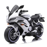 Детский электромотоцикл Ducati (12V, EVA, ручка газа, спидометр) (FT-821-WHITE)