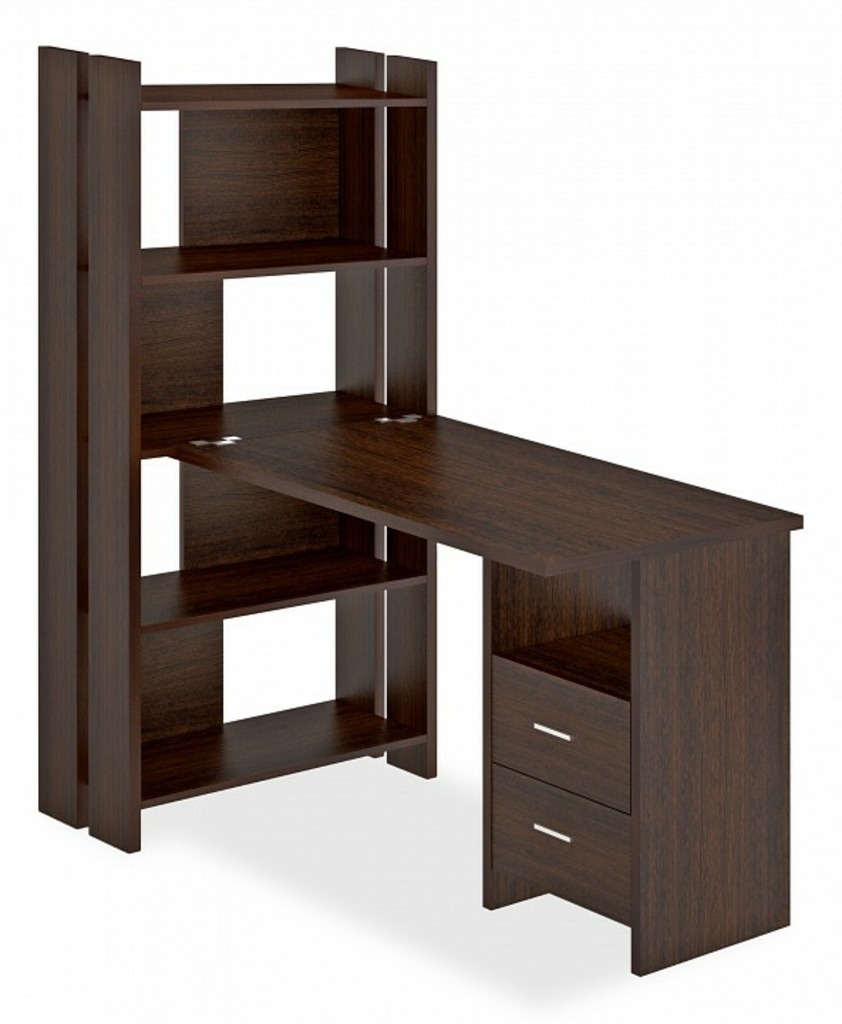 Фото Стол компьютерный Домино Лайт СТЛ-ОВ+С120Прям+ТЯЛ MER_STL-OV-S120Pryam_V - интернет-магазин МегаТерем в Москве