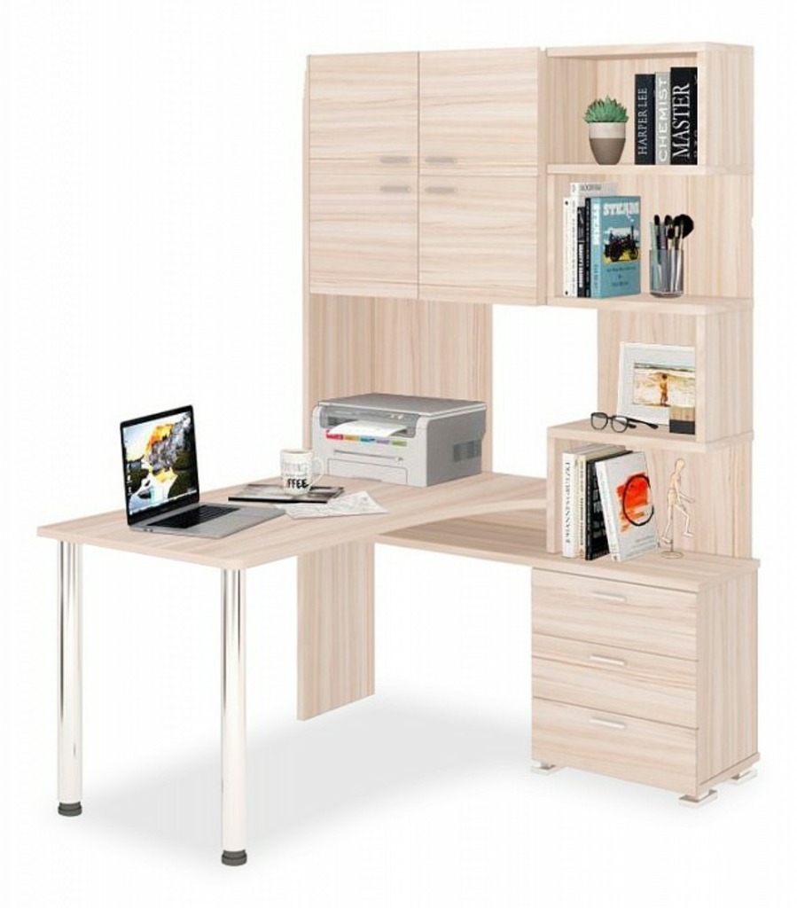 Фото Стол компьютерный Домино СР-500М/140 MER_SR-500M-140-K-PRAV - интернет-магазин МегаТерем в Москве