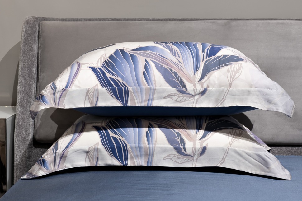 Фото Комплект наволочек АРТ Магнолия принт тенсель 70*70 (2шт) (TT-00012237) - интернет-магазин МегаТерем в Москве