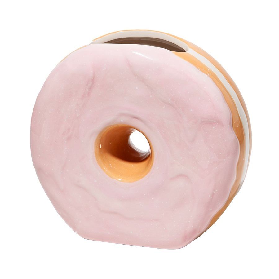 Фото Ваза для цветов fast food, donut, 16 см (78570) - интернет-магазин МегаТерем в Москве