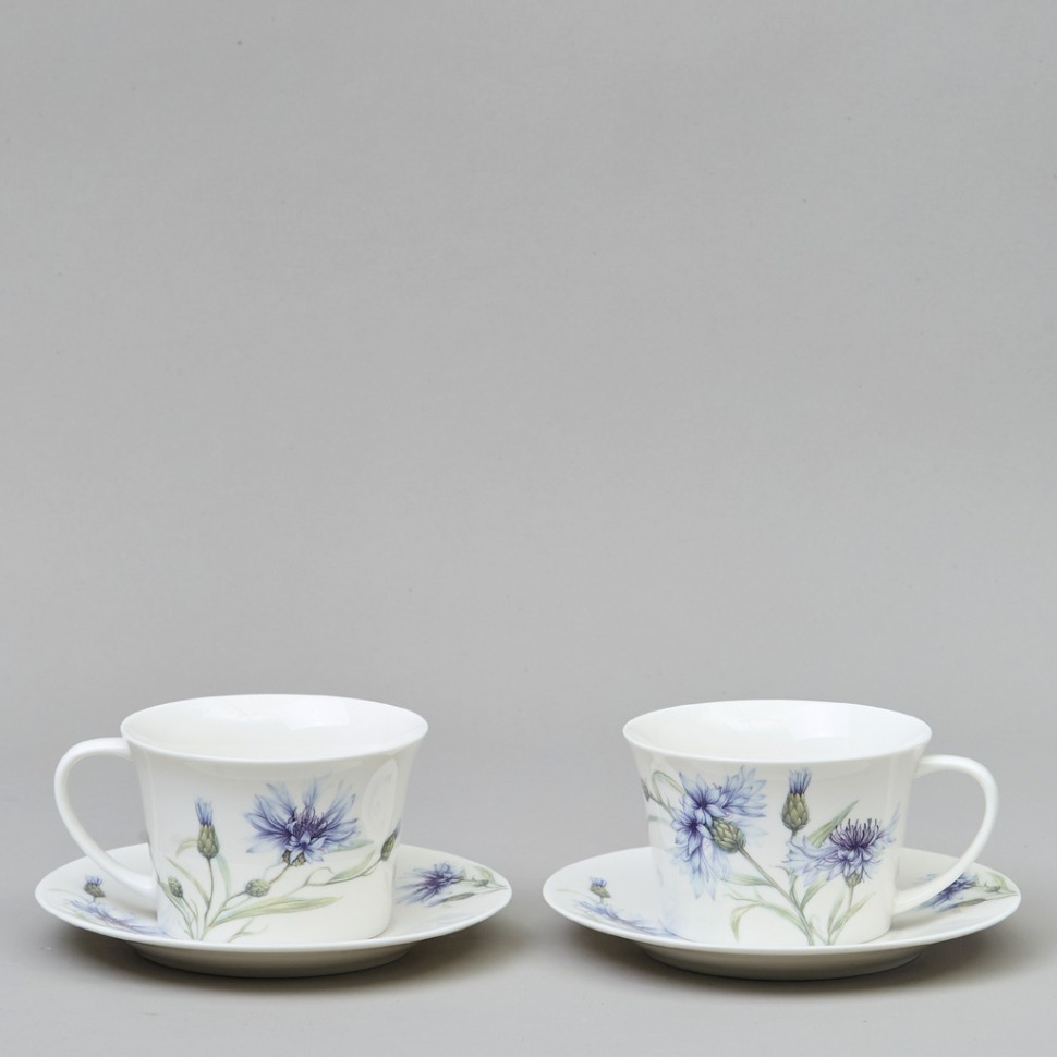 Фото Чайный набор lefard васильки 4 пр. на 2 пер. 250 мл (760-839)  - интернет-магазин МегаТерем в Москве