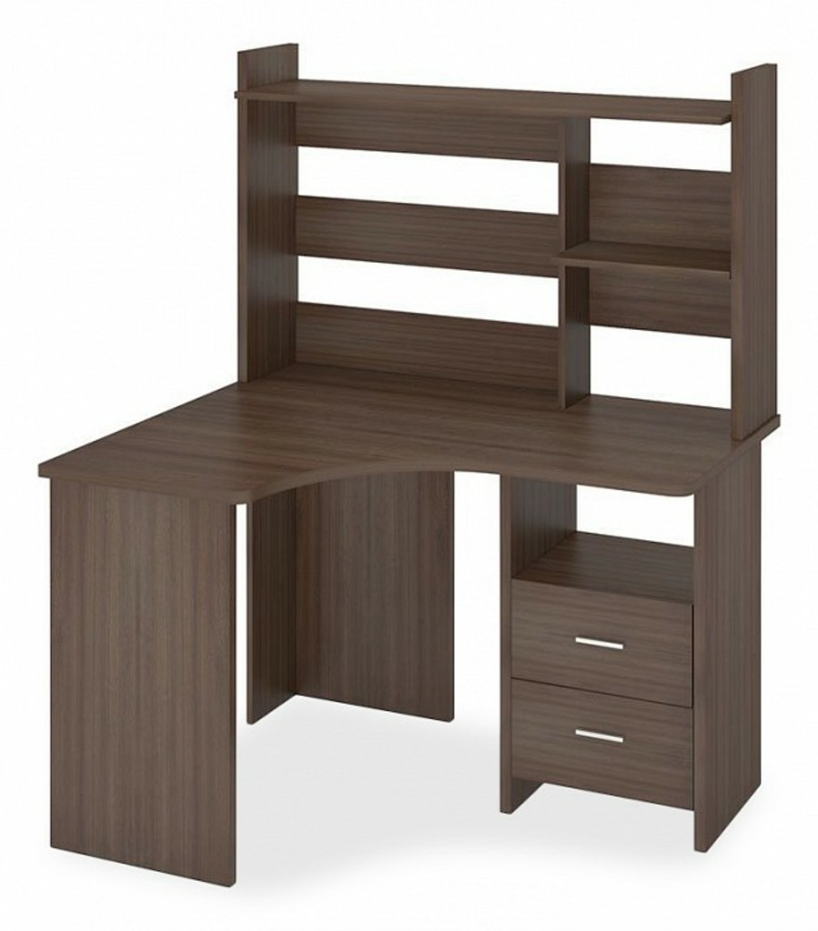 Фото Стол компьютерный Домино Lite СКЛ-Угл120+НКЛХ-120 MER_SKL-Ugl120-NKLH-120-SH-CH-LEV - интернет-магазин МегаТерем в Москве